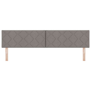 vidaXL Tête de lit LED Taupe 200 cm Tissu