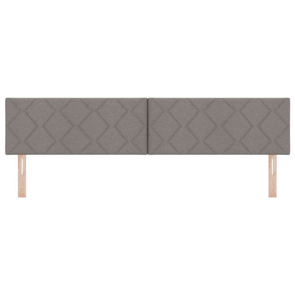 vidaXL Tête de lit LED Taupe 200 cm Tissu