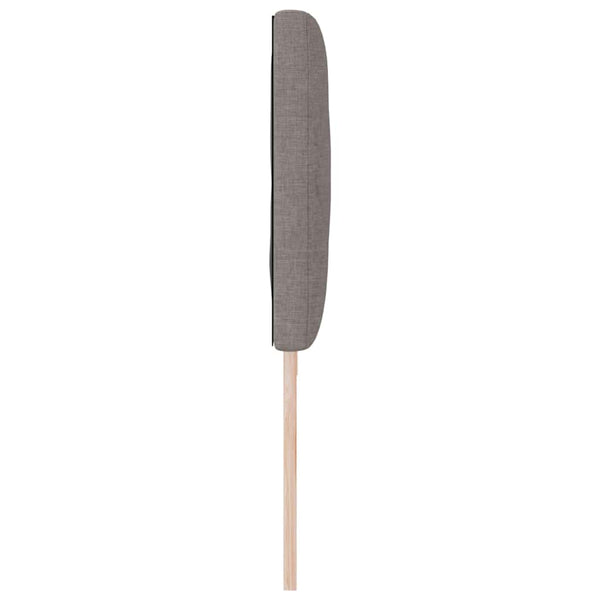 vidaXL Tête de lit LED Taupe 200 cm Tissu