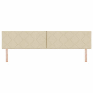 LED Kopfteil Creme Stoff 200 cm
