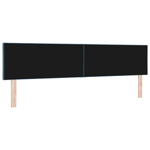 LED Kopfteil Dunkelblau Samt 200 cm