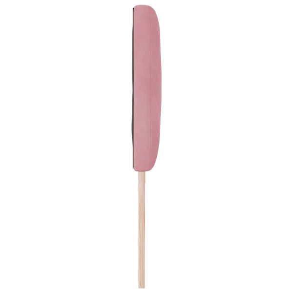 LED Kopfteil Rosa Samt 200 cm