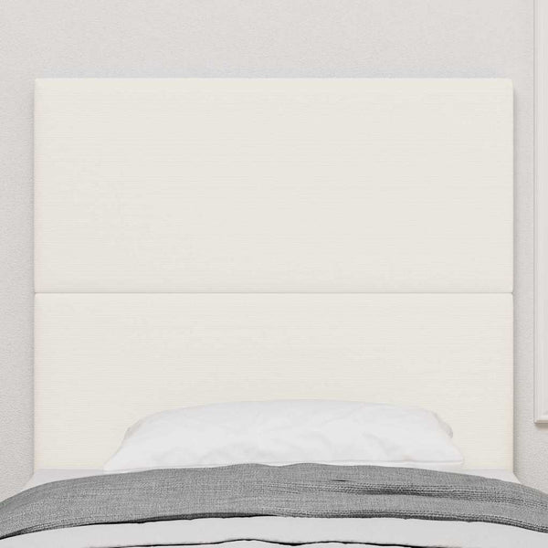 LED Kopfteil Creme Cordstoff 80 cm