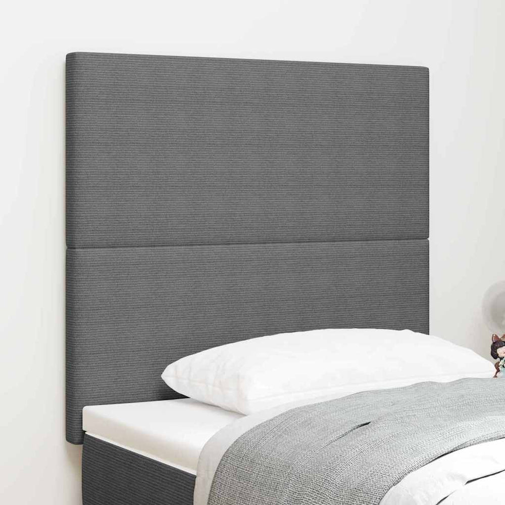 LED Kopfteil Hellgrau 90 cm Cordstoff