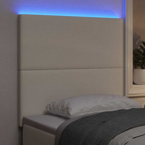 LED Kopfteil Creme 90 cm Cordstoff