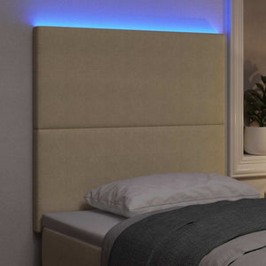 LED Kopfteil Grau-Grün 90cm