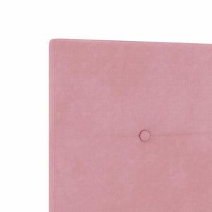 vidaXL LED Headboard with LED Strips Pink 90 cm Velvet