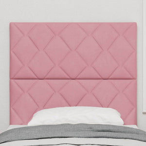 LED Kopfteil Rosa 90 cm Samt