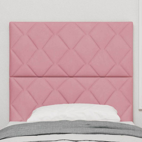 LED Kopfteil Rosa 90 cm Samt