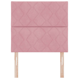 LED Kopfteil Rosa 90 cm Samt