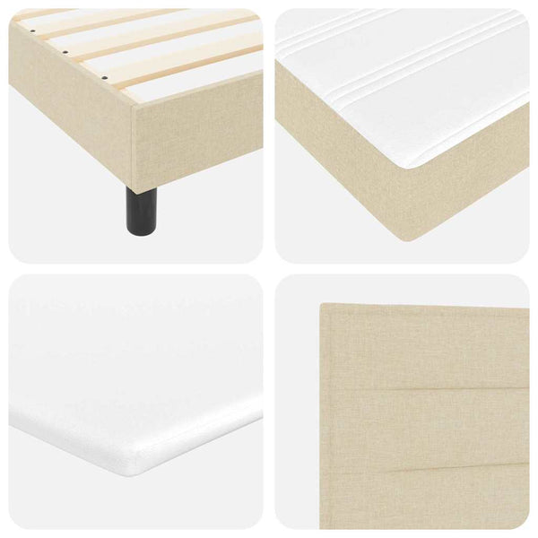 Boxspringbett Creme 80x200 cm