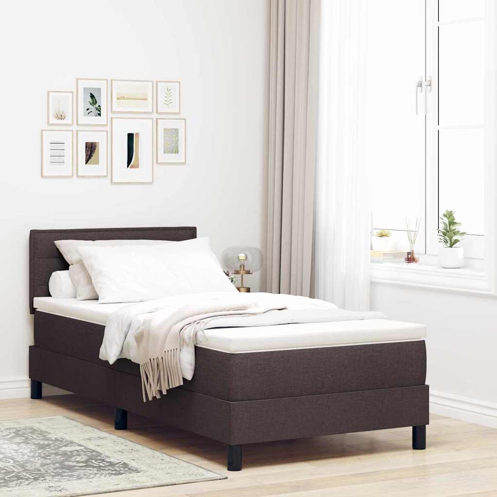 Boxspringbett Dunkelbraun 90x200 cm