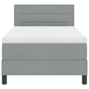 Boxspringbett Hellgrau 100x200 cm