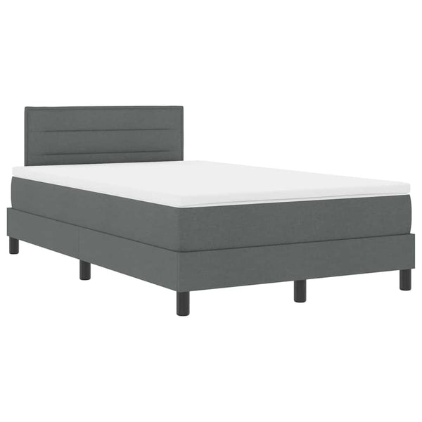 Boxspringbett Dunkelgrau 120x190 cm
