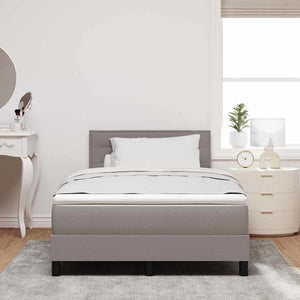Boxspringbett Taupe 120x190 cm mit Kopfteil
