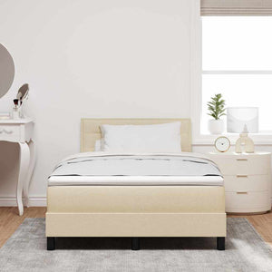 Boxspringbett Creme 120x190 cm
