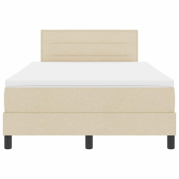 Boxspringbett Creme 120x190 cm