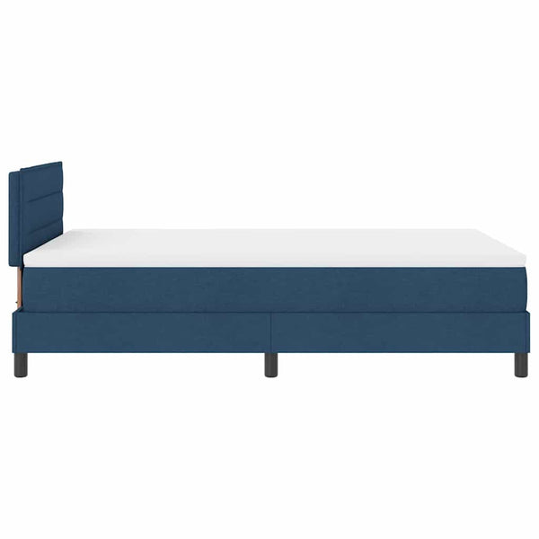 Boxspringbett Blau 120x190 cm mit Kopfteil