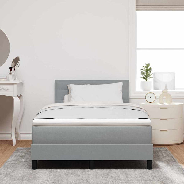 Boxspringbett Hellgrau 120x200 cm