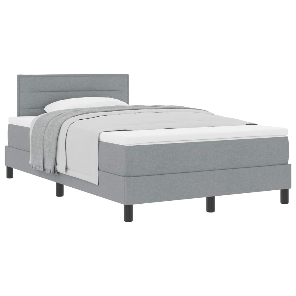 Boxspringbett Hellgrau 120x200 cm