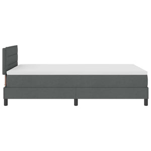 Boxspringbett Dunkelgrau 120x200 cm mit Kopfteil
