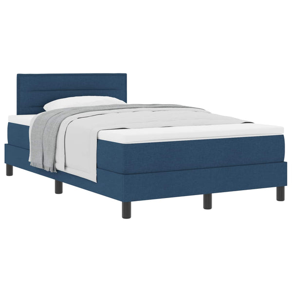 Boxspringbett Blau 120x200 cm mit Kopfteil