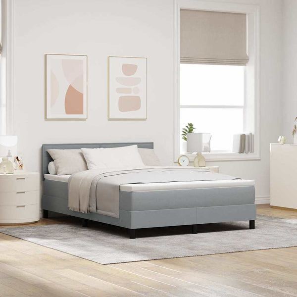 Boxspringbett Hellgrau 140x190 cm