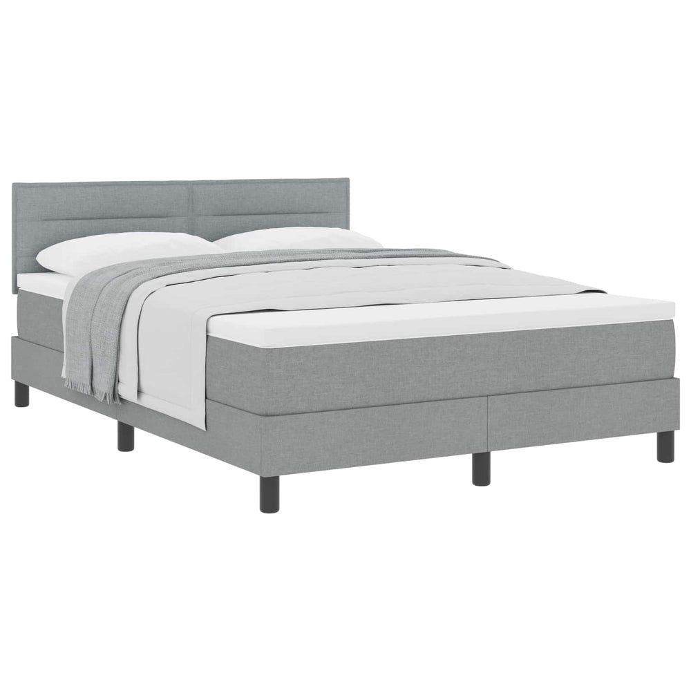 Boxspringbett Hellgrau 140x190 cm