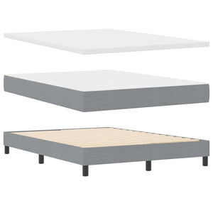 Boxspringbett Hellgrau 140x190 cm