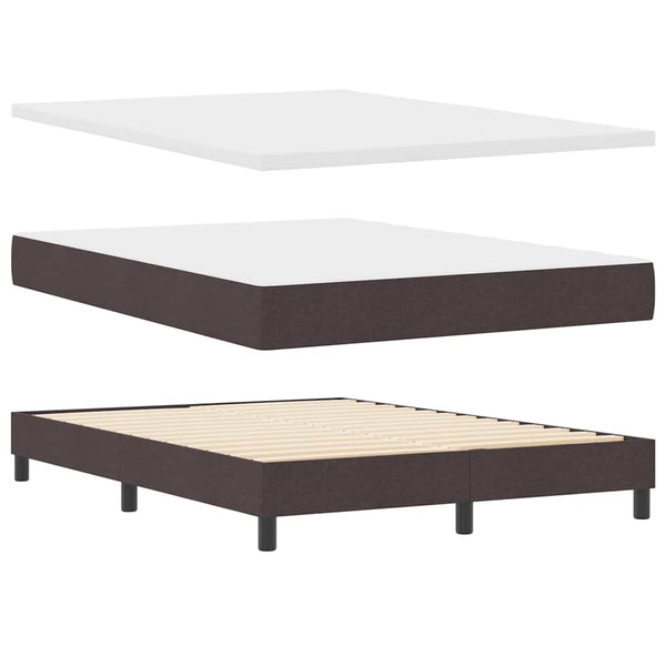 Boxspringbett Dunkelbraun 140x190 cm