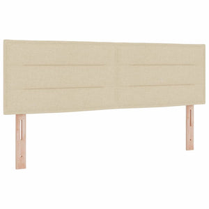Boxspringbett Creme 140x190 cm mit Kopfteil