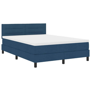 Boxspringbett Blau 140x200 cm mit Kopfteil
