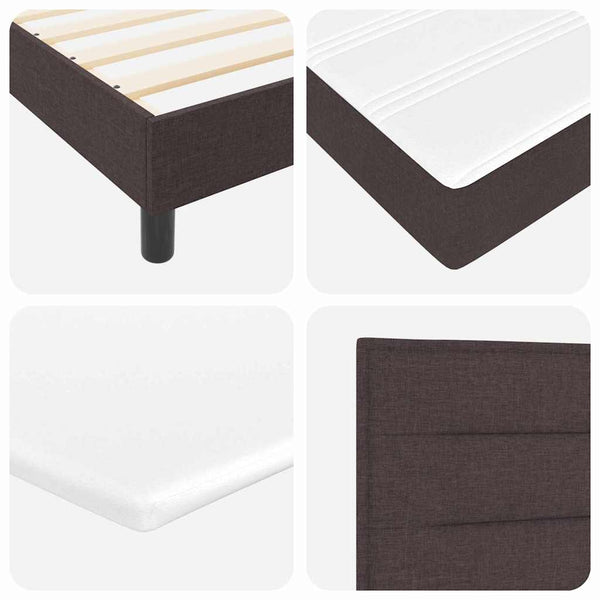 Boxspringbett Dunkelbraun 160x200 cm