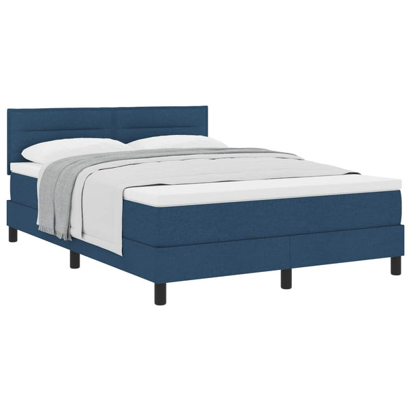 Boxspringbett Blau 160x200 cm mit Kopfteil