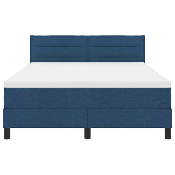 Boxspringbett Blau 160x200 cm mit Kopfteil