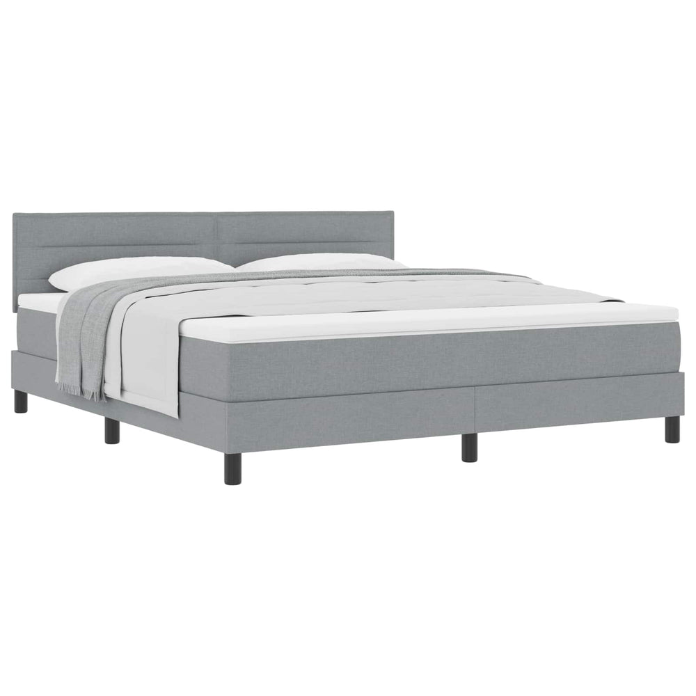 Boxspringbett Hellgrau 180x200 cm