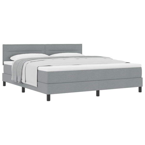 Boxspringbett Hellgrau 180x200 cm