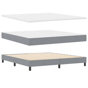 Boxspringbett Hellgrau 180x200 cm
