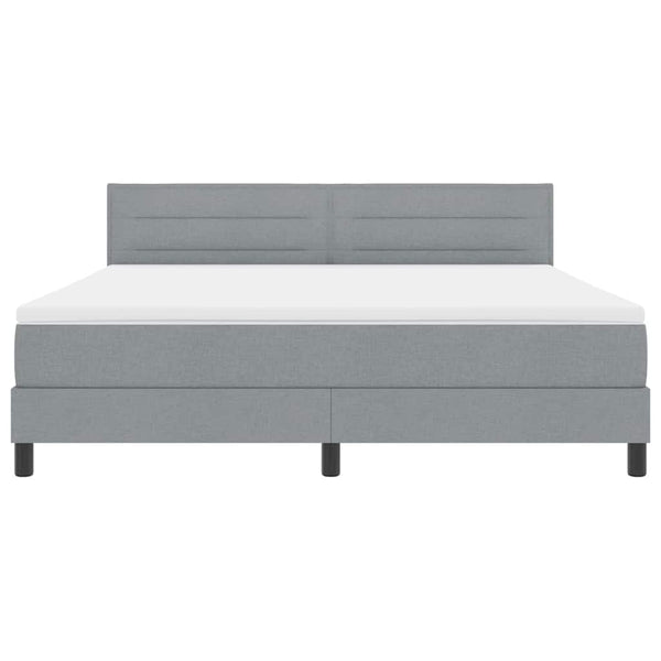 Boxspringbett Hellgrau 180x200 cm