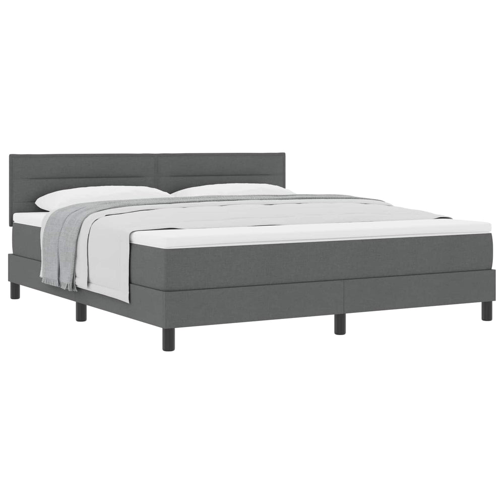 Boxspringbett Dunkelgrau 180x200 cm