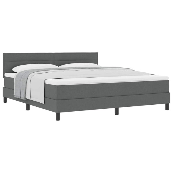 Boxspringbett Dunkelgrau 180x200 cm