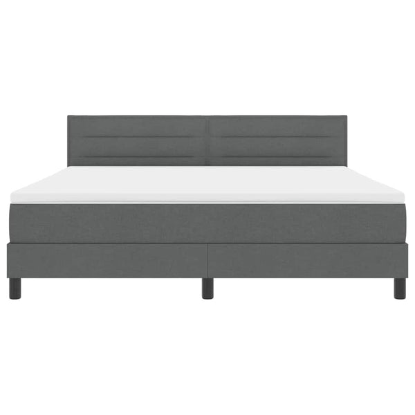 Boxspringbett Dunkelgrau 180x200 cm
