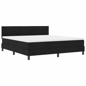 Boxspringbett Schwarz 180x200 cm mit Kopfteil
