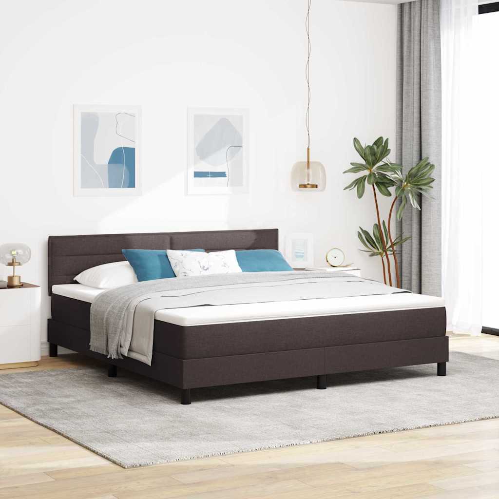 Boxspringbett Dunkelbraun 180x200 cm