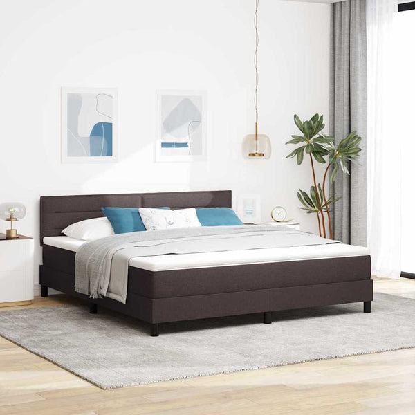 Boxspringbett Dunkelbraun 180x200 cm