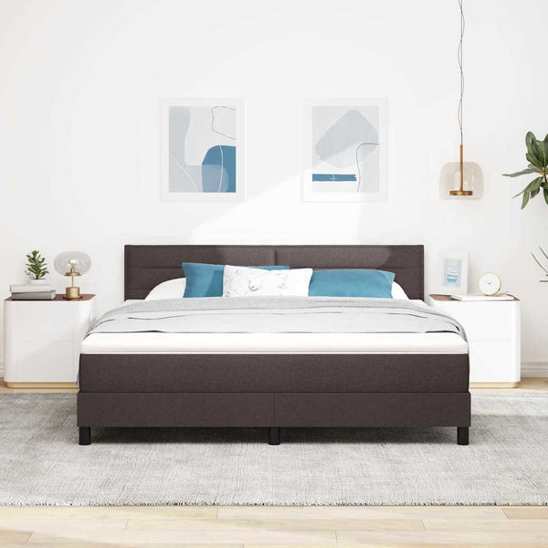 Boxspringbett Dunkelbraun 180x200 cm