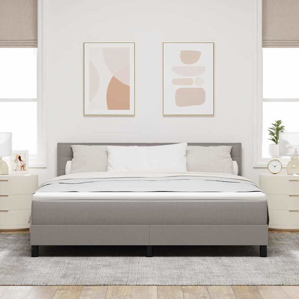 Boxspringbett Taupe 180x200 cm