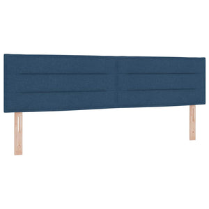 Boxspringbett Blau 180x200 cm mit Kopfteil