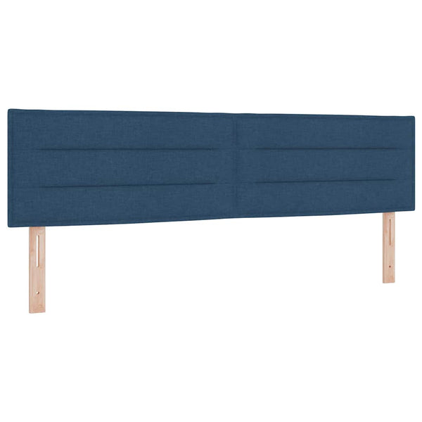 Boxspringbett Blau 180x200 cm mit Kopfteil