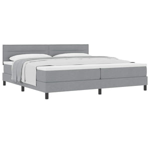 Boxspringbett Hellgrau 200x200 cm